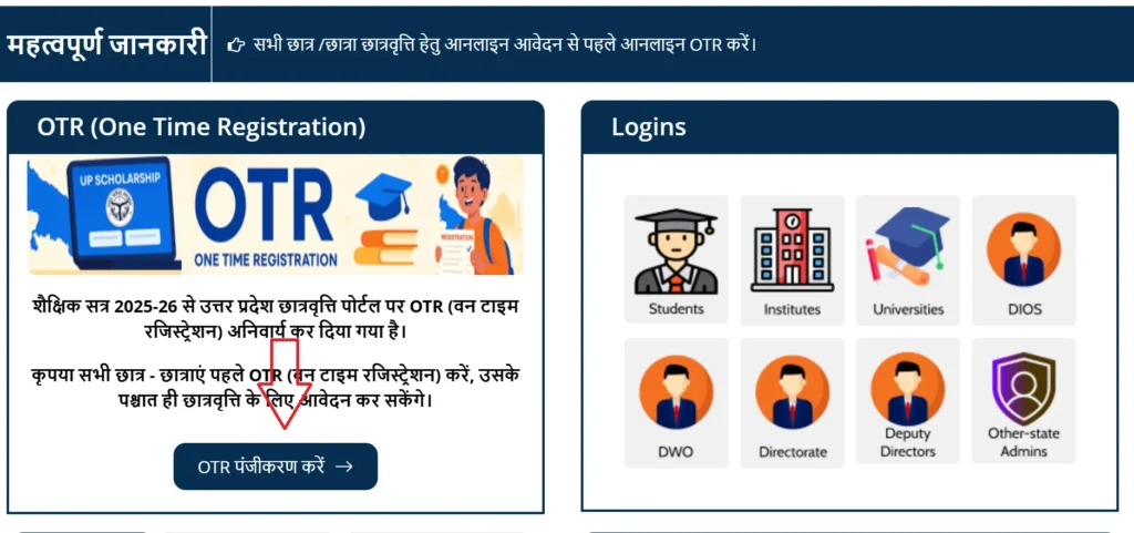 OTR यानी One Time Registration